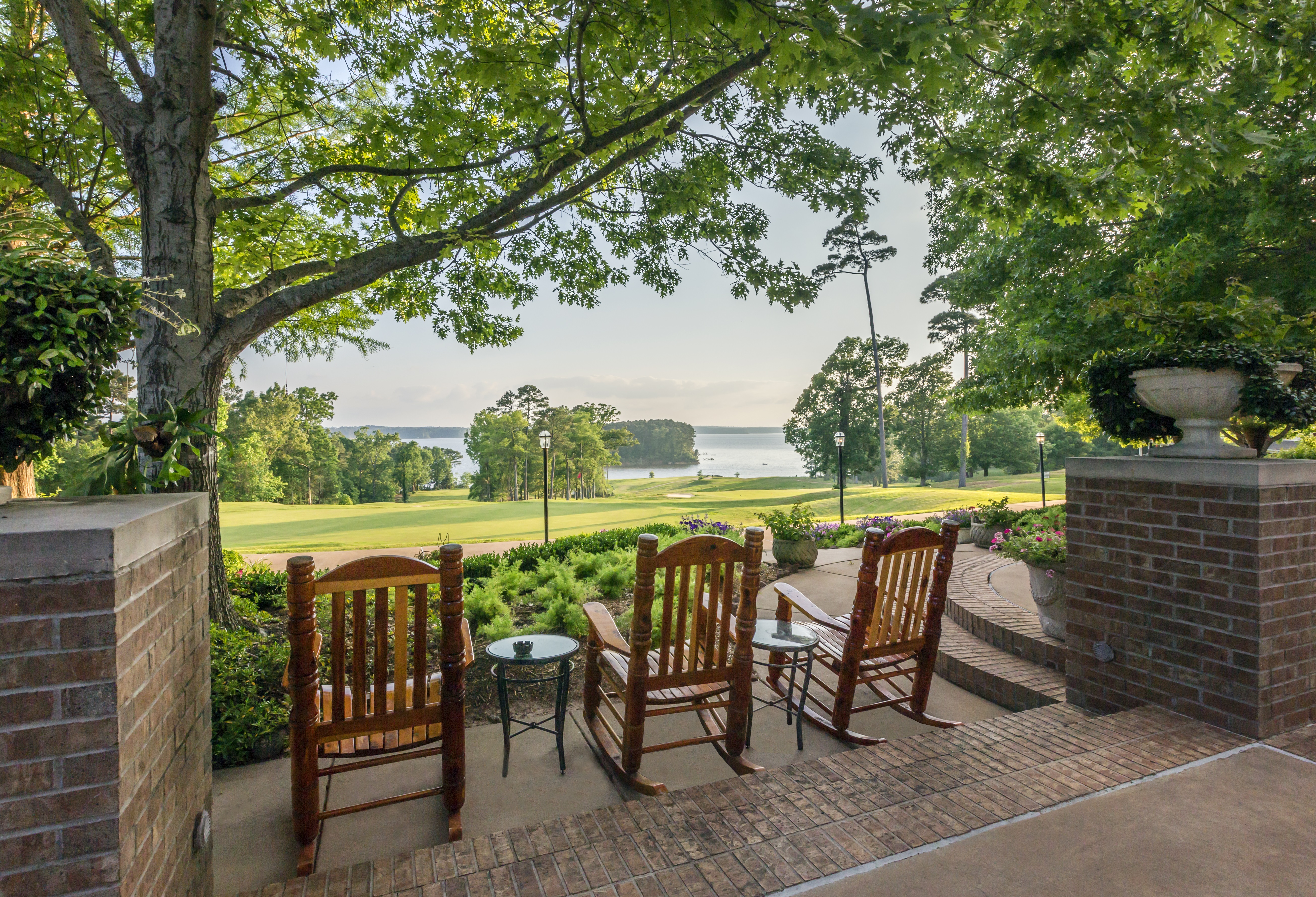 terrace with chairs