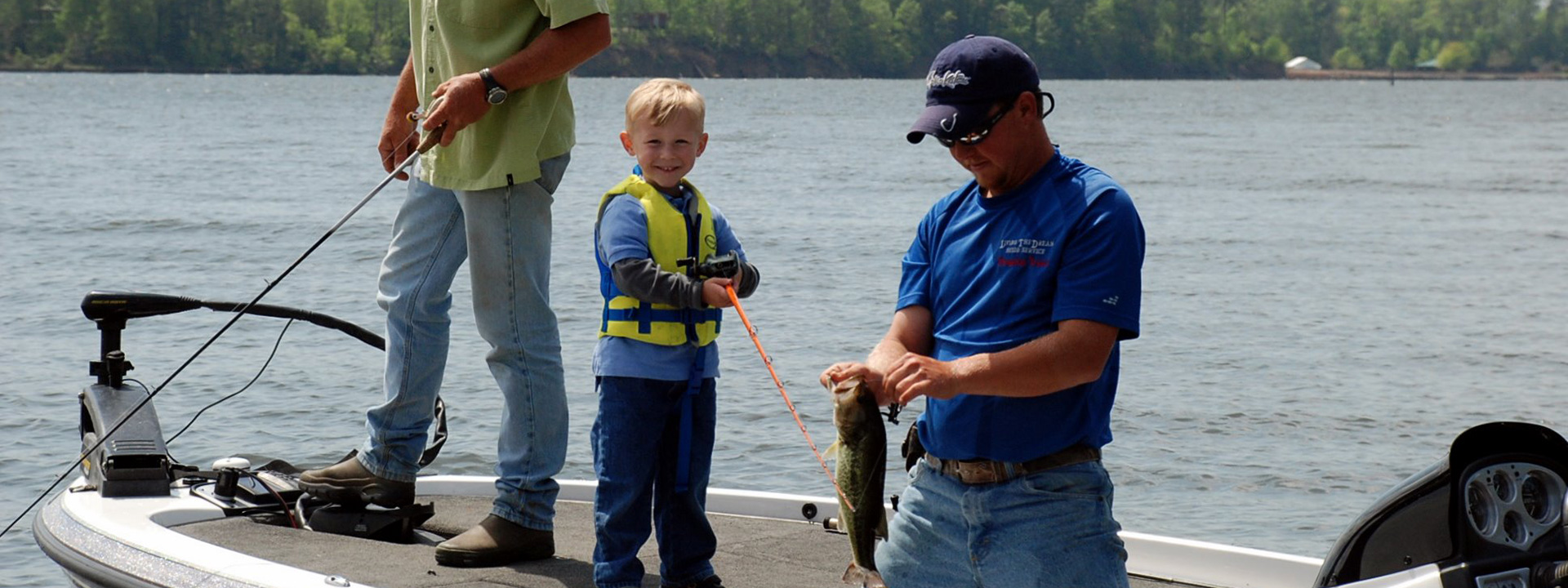 Fishers on boat