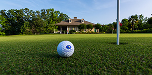 ball on golf course